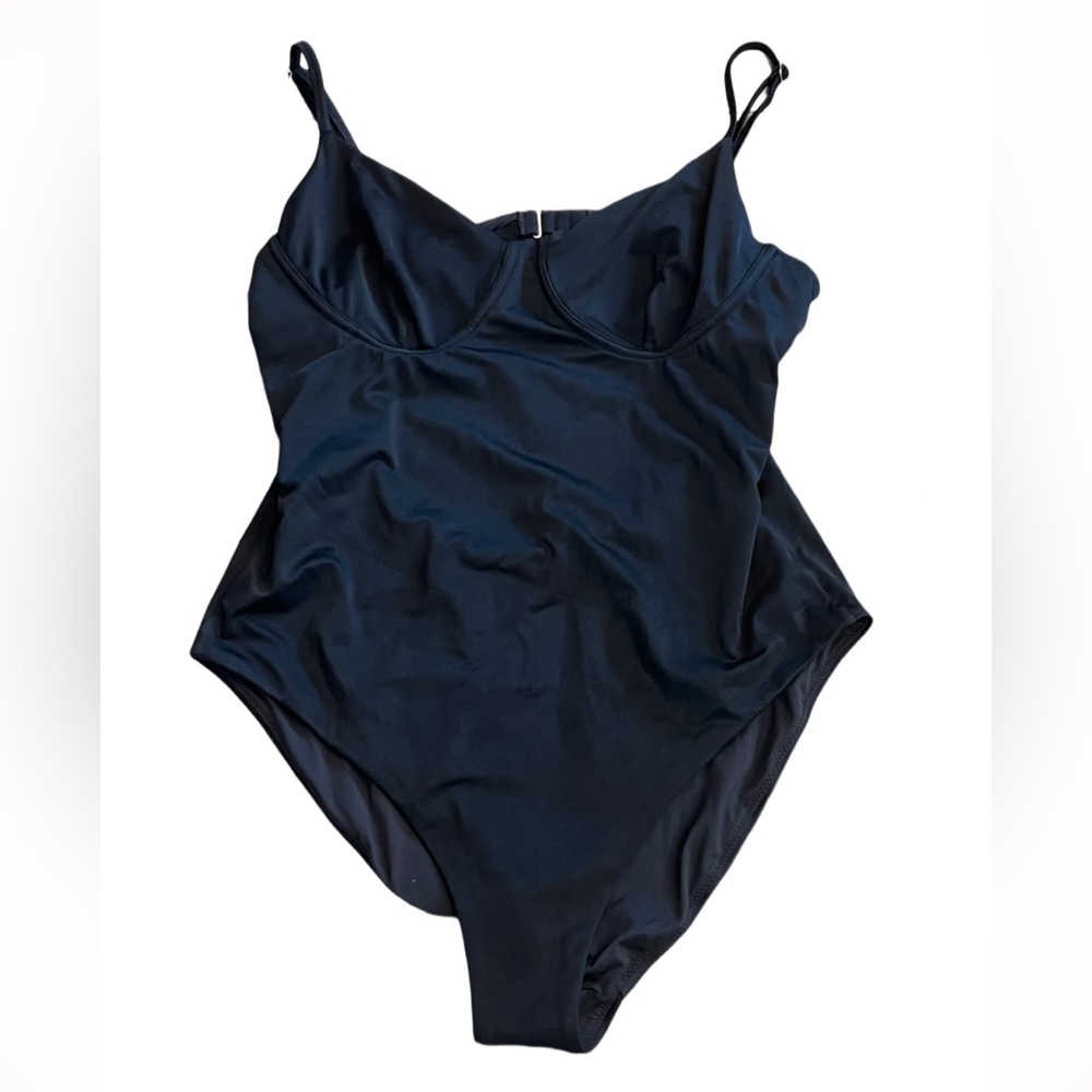 MADEWELL Basic Black Women's One-Piece Swimsuit